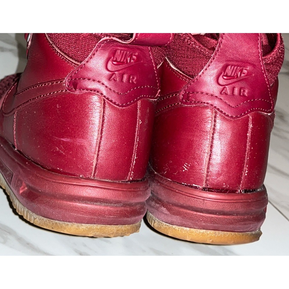 Nike Lunar Force 1 DuckBoots‎ Men's 8.5 Team Red Leather Waterproof - Picture 9 of 13